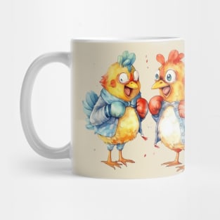 Boxing chickens Mug